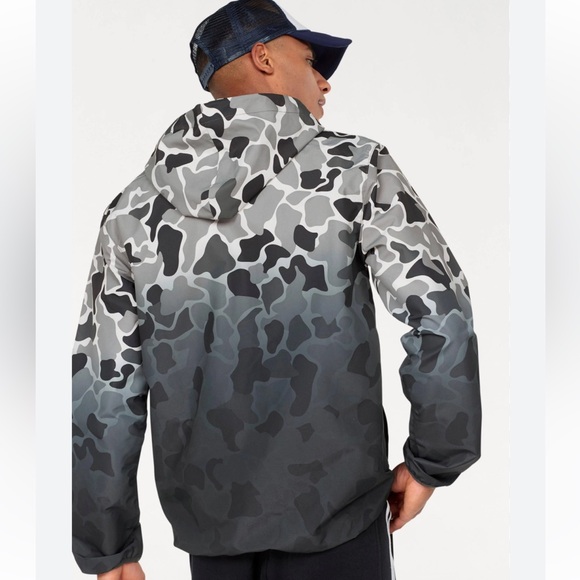 ADIDAS Originals Camouflage Windbreaker Multicolor Men's Hooded Jacket Medium - Picture 2 of 13